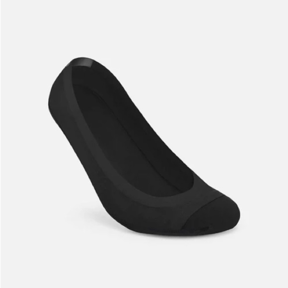 Low-Cut No Show Socks in Matte Black Size Large
